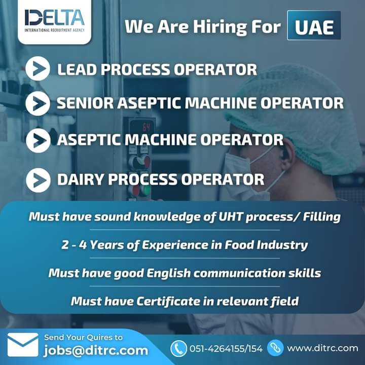 Dairy technology jobs in dubai 2024