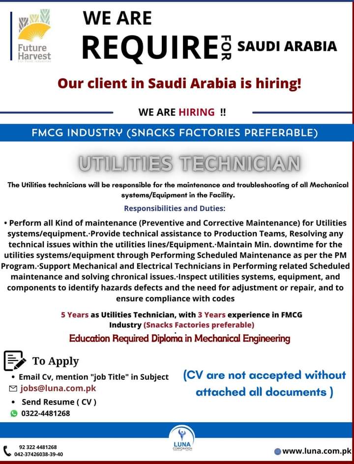 Future harvest company saudi arabia jobs