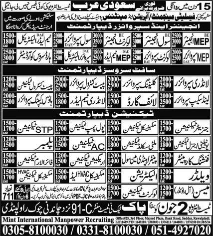 Facilities management jobs saudi arabia 2024