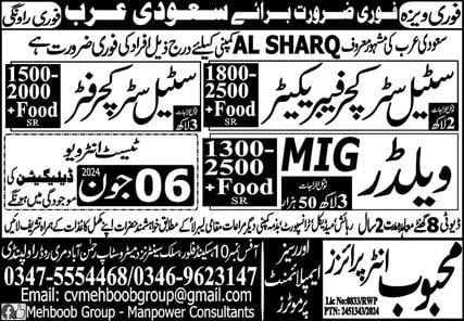 Al sharq company jobs in saudi arabia