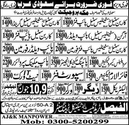 Jobs in saudi arabia makkah 2024
