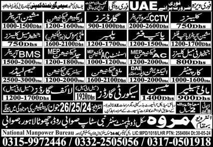Uae government jobs vacancy 2024