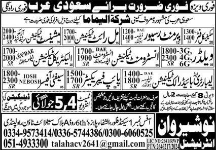 Al yamama company job vacancy 2024