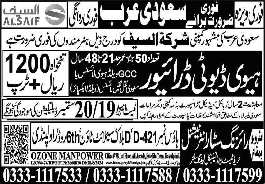 Al saif company jobs saudi arabia 2024