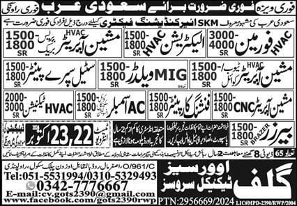 Skm air-conditioning company jobs in Saudi Arabia 2024