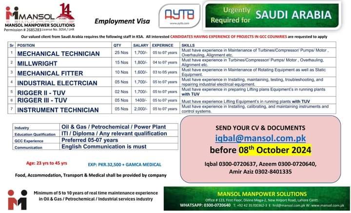 Aytb company jobs in saudi arabia