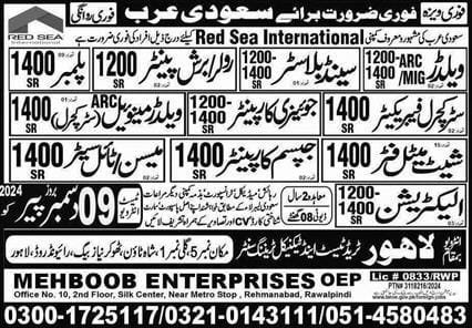 Red sea international jobs in Saudi Arabia 2025