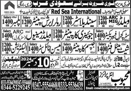 Red sea international company jobs in saudi arabia 2025