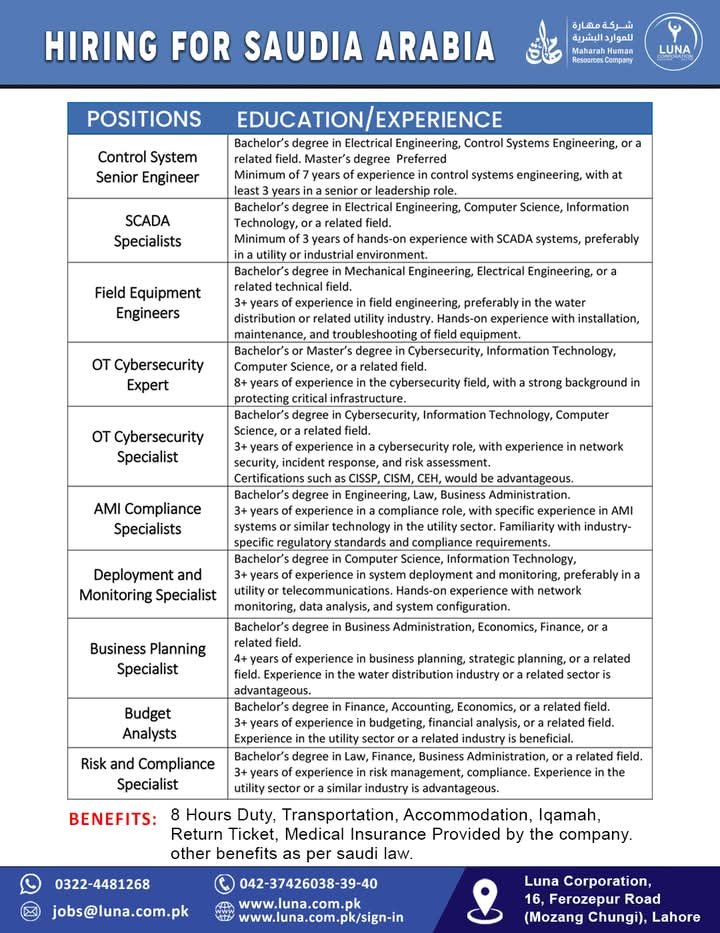 Mahara human resources company jobs in Saudi Arabia
