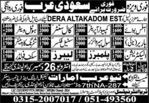 Dera Al takadom company job vacancies in saudi arabia 2025