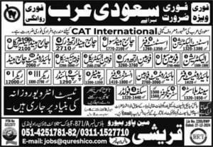 Cat company job Vacancies in saudi arabia 2025