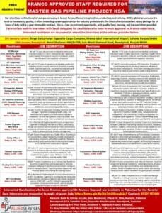 Aramco company project saudi arabia Jobs 2025