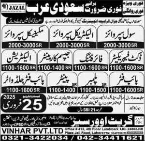 Jazal Company saudi arabia job vacancies 2025