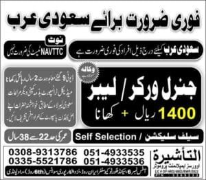 General worker job vacancies in saudi arabia 2025