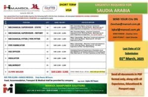 Aytb Company Free visa jobs in saudi arabia 2025