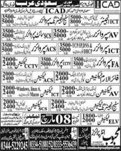 ICAD Company jobs in saudi arabia 2025