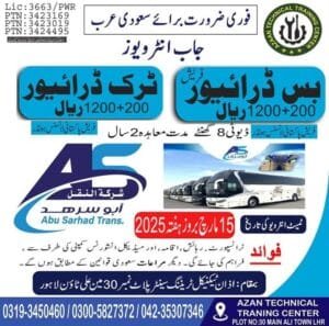 Bus driver saudi arabia job vacancies 2025