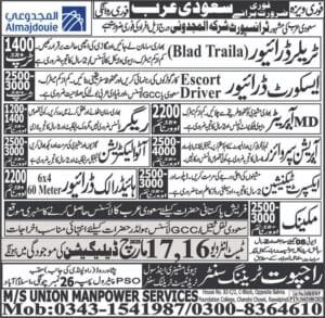 Al majdouie company saudi arabia job vacancies 2025
