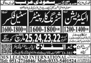 Construction company Job vacancies in saudi arabia 2025