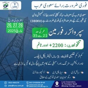 Supervisor Jobs vacancies in saudi arabia 2025