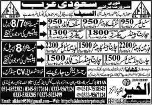 El saif Jobs vacancies in saudi arabia 2025